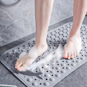 grand tapis de bain à ventouse antidérapant