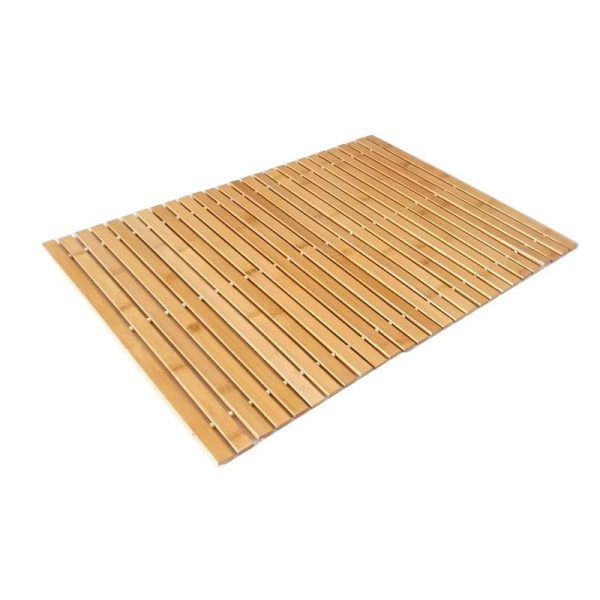 tapis bambou pour salle de bain