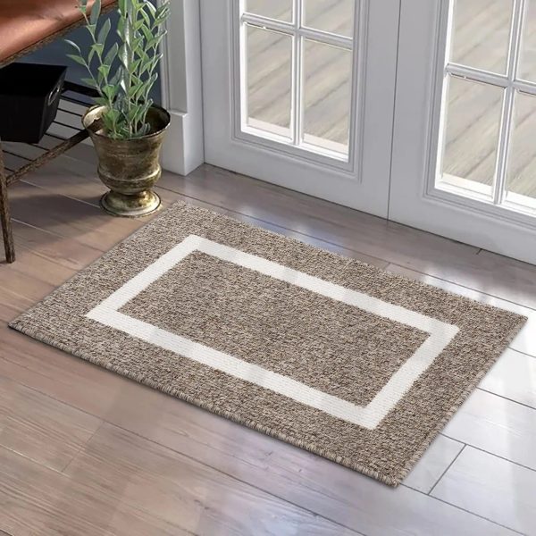 tapis d'entrée marron