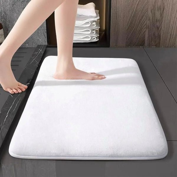 tapis de bain absorbant blanc