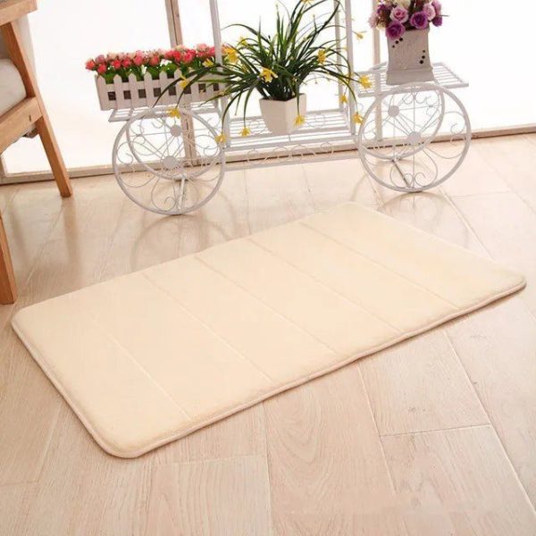 tapis de bain antidérapant beige