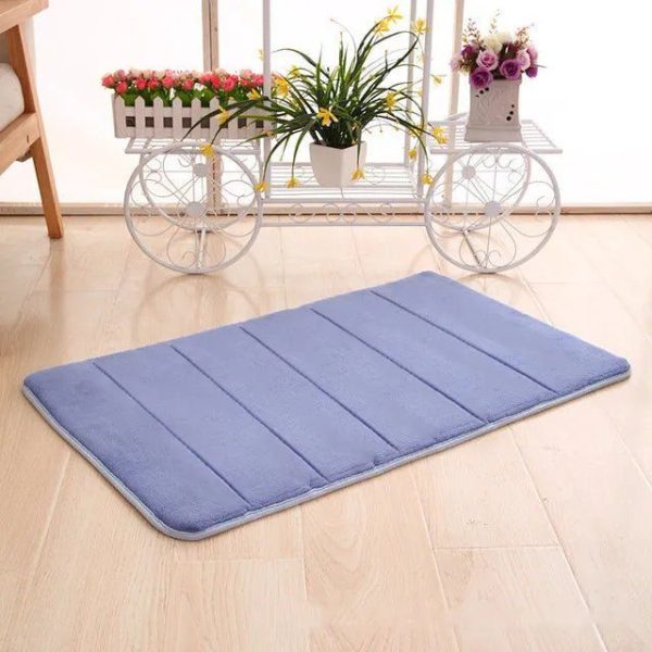 tapis de bain antidérapant bleu clair