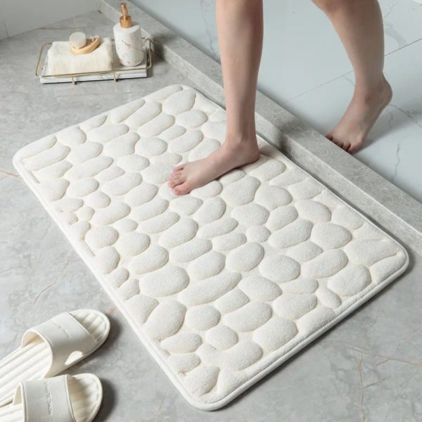 tapis de bain antidérapant mouse beige