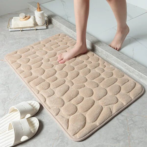 tapis de bain antidérapant mouse marron