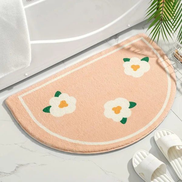 tapis de bain antidérapant pêche