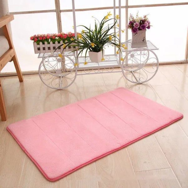 tapis de bain antidérapant rose