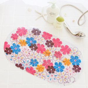 tapis de bain bébé motifs amusants fleurs