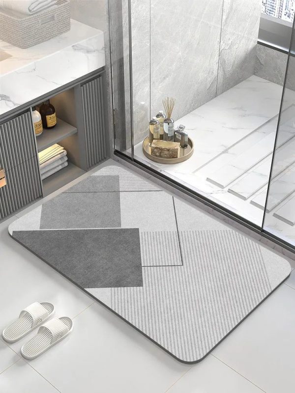 tapis de bain diatomée absorbante
