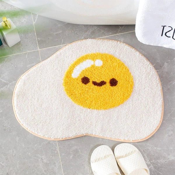tapis de bain oeuf au plat