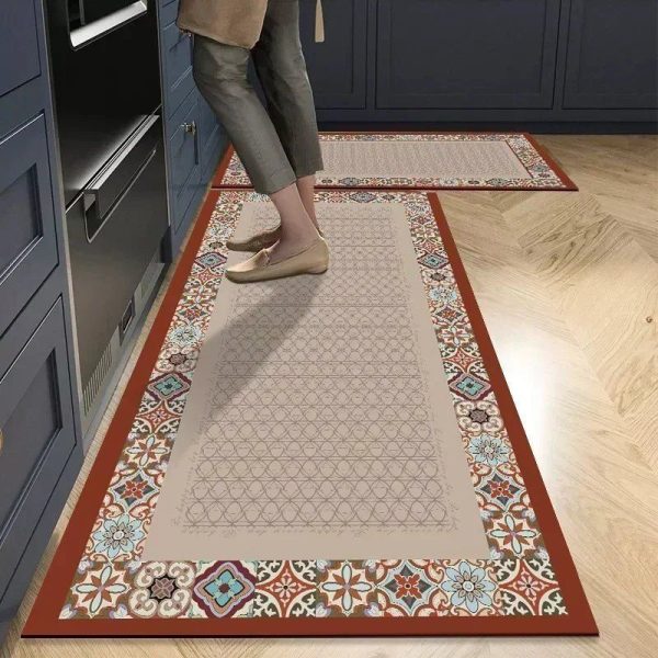 tapis de cuisine mosaïque méditerranéenne
