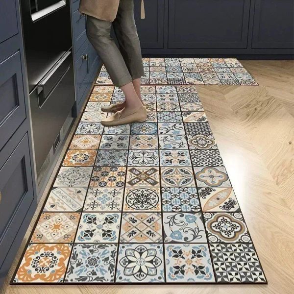 tapis de cuisine mosaïque traditionnelle