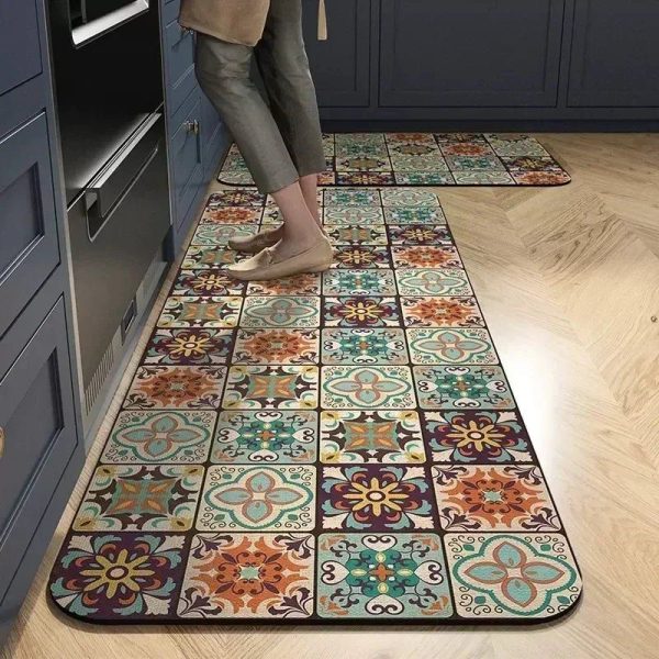 tapis de cuisine mosaïques